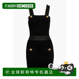 纽扣装 1h可退 女士 香港直邮Balmain 饰华尔夫针织迷你连 巴尔曼