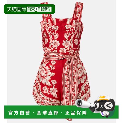 香港直邮FARMRIO/Guanacaste女士短款连身裤背带【付后1h可退】