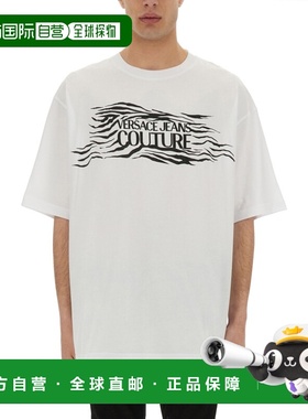 1h可退 香港直邮versace 范思哲 男士 徽标棉质T恤 78GAH6L1J0001