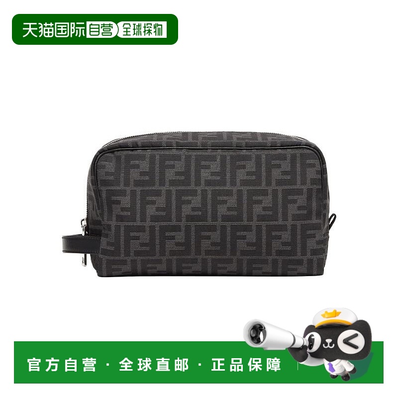 香港直邮Fendi FF 图案拉链洗漱包 7N0141ALWK