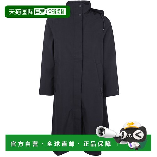 香港直邮RAINS 男士户外风衣 RA12500BLACK AW2025 黑色 拉链长袖