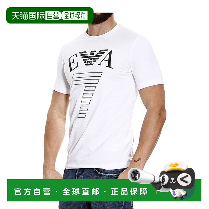 香港直邮EA7 Emporio Armani 徽标印花T恤 2737545P254阿玛尼