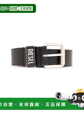 1h可退 DIESEL 男士腰带 DIESELLOGOBGLOSSYLOOPX09797PR227T8013