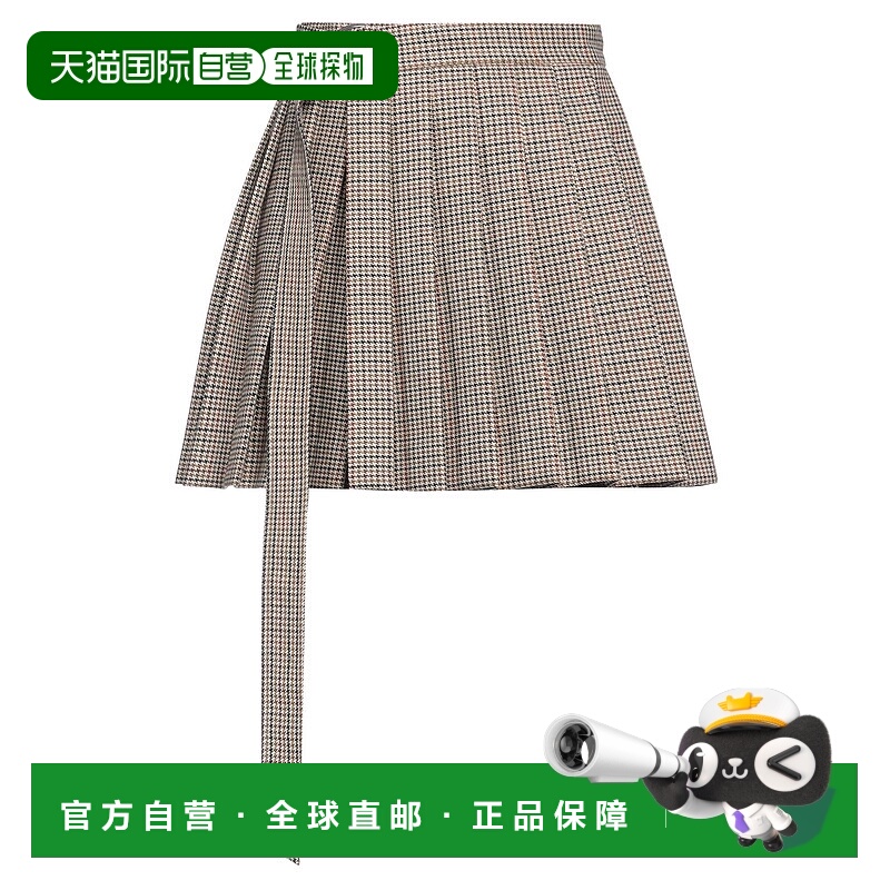 1h可退 香港直邮Ami Paris 女士 迷你半身裙 beige米色 舒适时尚