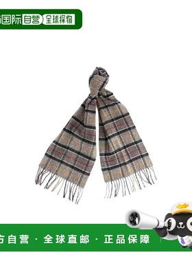 香港直邮Barbour 格子呢羔羊毛围巾 USC0001时尚休闲高级感正品