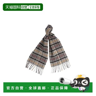 休闲高级感正品 USC0001时尚 格子呢羔羊毛围巾 香港直邮Barbour