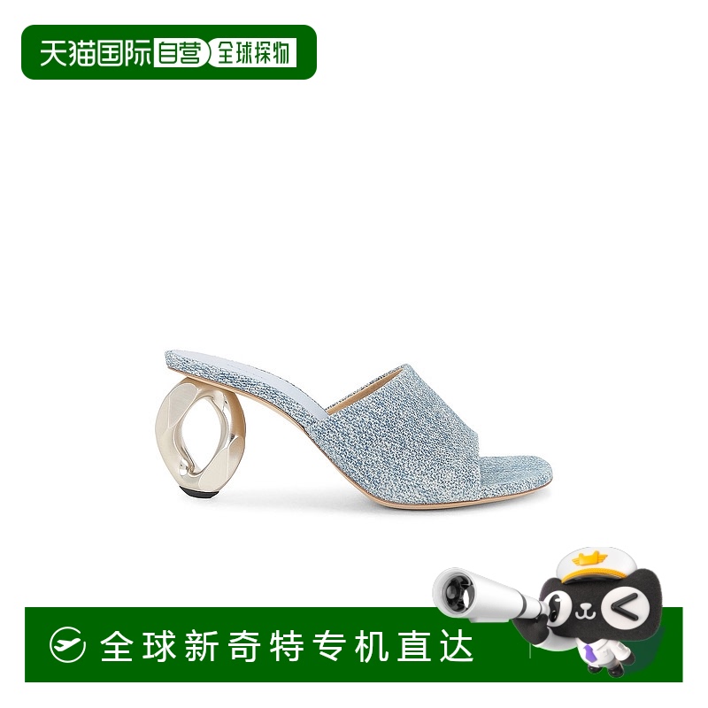 1h可退 香港直邮J.W. Anderson 女士 锁链鞋跟凉拖 SN0104LA0238