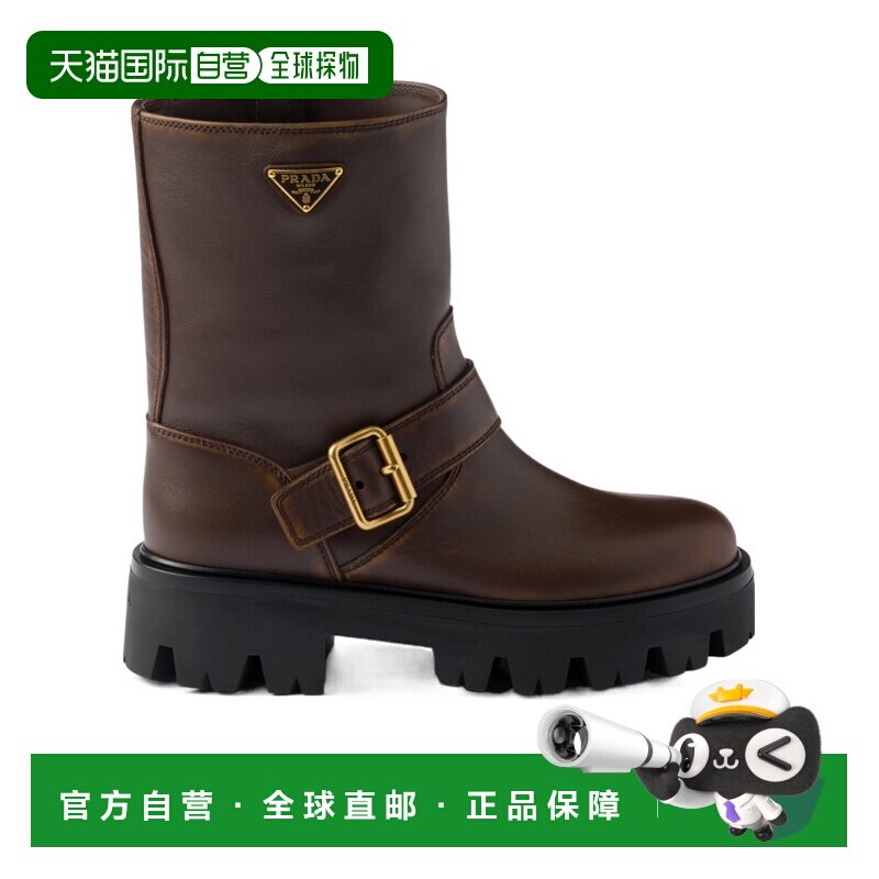 1h可退 香港直邮PRADA 女士高跟鞋 1U187ODFWF050F0324 CO 棕色