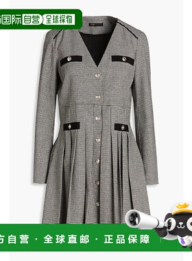 香港直邮Maje 女士 提花迷你连衣裙 MFPRO03213 black黑色时尚