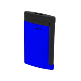 自营欧洲直邮S.T.Dupont法国都彭SLIM 7系列亮光蓝混黑蓝色打火机