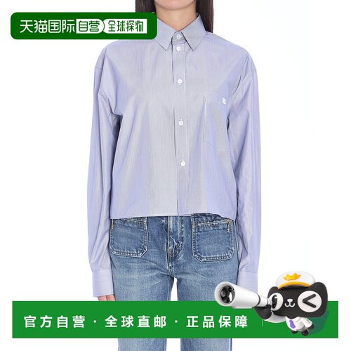 1h可退 欧洲直邮CELINE 女士衬衫 2C837830W01NQ AW2024 浅蓝色 C