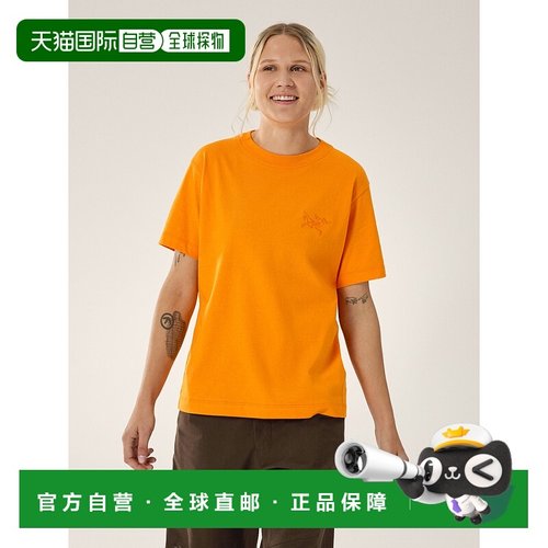 欧洲直邮Arc'teryx 始祖鸟KRAGG COTTON小鸟标短袖圆领T恤 女装
