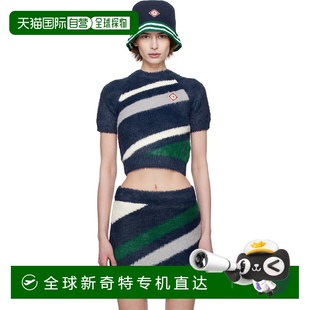 Polo Fluffy Nylon WPS25KW8 衫 女士 香港直邮Casablanca 海军蓝
