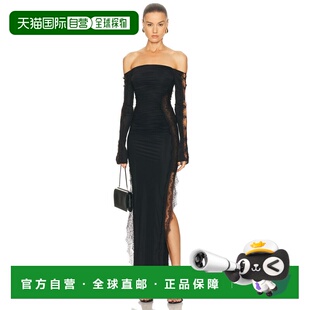 1h可退 香港直邮Blumarine 蓝色情人 女士 露肩连衣裙 P622A758A