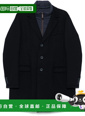 1h可退 香港直邮Herno 男士 大衣 CA000196U334249 black黑色 舒