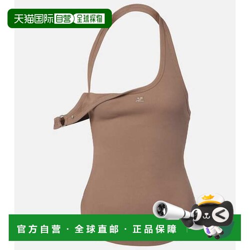 1h可退 香港直邮Courreges 女士 Undressed 90's 罗纹针织棉质上