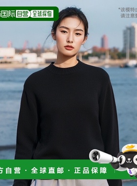 1h可退 香港直邮Jil Sander 吉尔 桑达 女士 徽标圆领毛衣 J02GP0