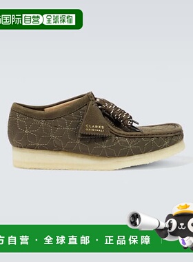 香港直邮Clarks Originals 男士 Wallabee 刺绣靴子 004144休闲鞋
