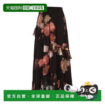 香港直邮Zimmermann 不对称中长A字裙半身裙 5352SF251