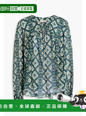 香港直邮Isabel Marant 伊莎贝尔 玛兰 女士 Ametissa 印花丝绸绉