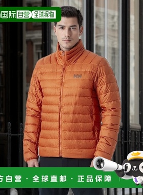 欧洲直邮Helly Hansen 男士橙色聚酰胺釉面羽绒服2.0海丽汉森鸭绒
