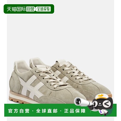 1h可退 香港直邮Hogan 女士 86er 绒面革运动鞋 green绿色 舒适时