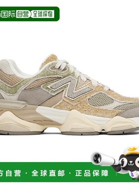 1h可退 香港直邮New Balance  男士 绿色 & 驼色 9060 运动鞋 U90