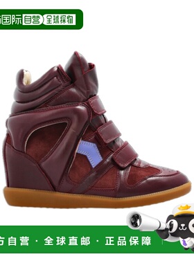 香港直邮Isabel Marant 圆头高帮休闲鞋 BK0010FAC2E09S厚底