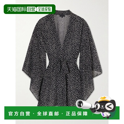 香港直邮NILI LOTAN 女士 Kima 印花真丝雪纺和服式罩衫 13626W17