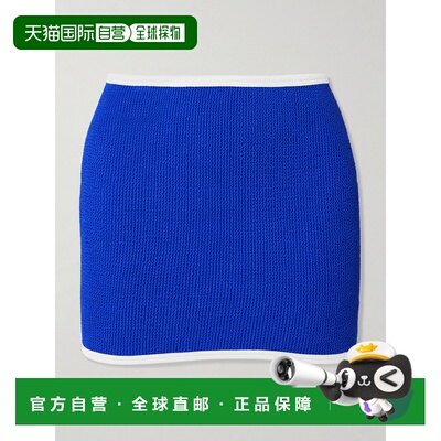 香港直邮HUNZA G 女士 Devyn two-tone Crinkle™ 多穿法经典泳裙