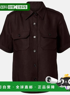 1h可退 香港直邮Loro Piana 诺悠翩雅 女士 Annalisa 亚麻衬衫