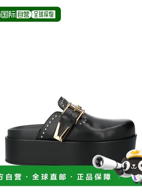 香港直邮versace 范思哲 女士 Mules 木屐 black黑色 舒适时尚