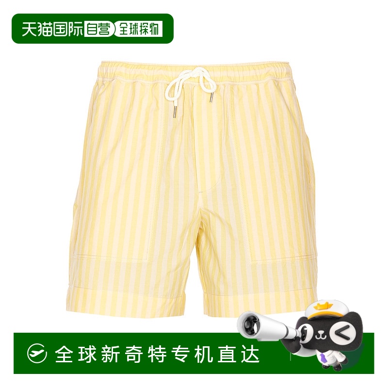 1h可退 欧洲直邮maison kitsune 男士 休闲裤短裤