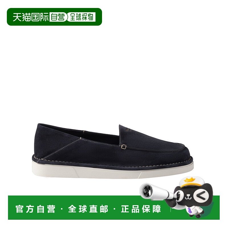 香港直邮Prada 绒面革休闲鞋乐福鞋男鞋 2DF088103FG000普拉达