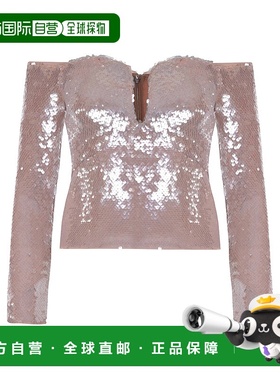 香港直邮Self-Portrait 闪亮露肩女装上衣 RS25109T