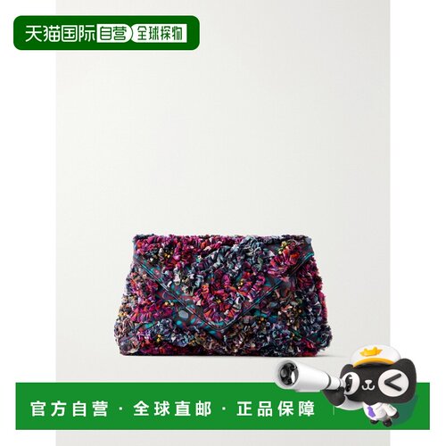 香港直邮Dries Van Noten 德赖斯 范诺顿 女士 串珠精饰刺绣手包