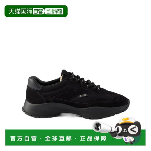 香港直邮PRADA 女士运动鞋 1E503O3ZO7F045F0002 CO 黑色 系带运