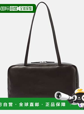 1h可退 香港直邮The Row 女士 Astra 皮革手提包 brown棕色 舒适