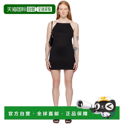 1h可退 香港直邮Palm Angels 棕榈天使 女士 黑色连衣裙 PWDB220S