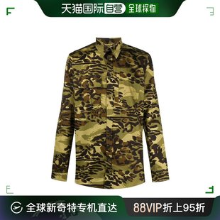 香港直邮Givenchy 迷彩印花衬衫 BM60JA12P4
