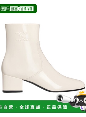 香港直邮CELINE TRIOMPHE ZIPPED徽标短筒靴 Women crov