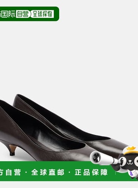 香港直邮The Row 女士 Liisa 皮质浅口鞋 BROWN 棕色女鞋时尚舒适