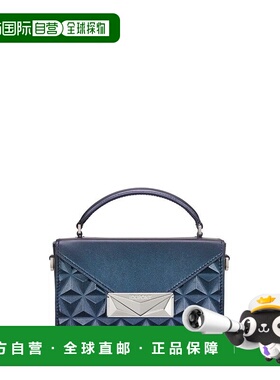 自营欧洲直邮S.T.Dupont法国都彭 APEX女士深蓝色小牛皮手提包新