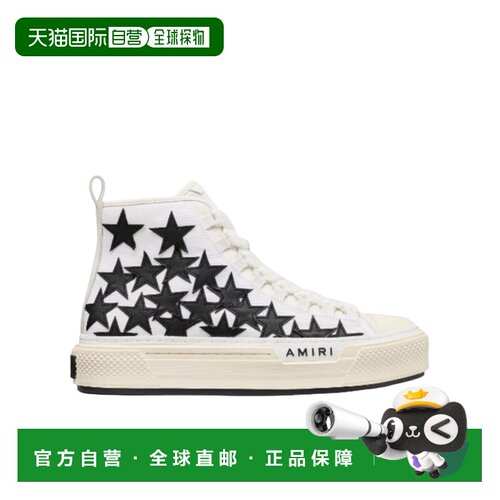 香港直邮AMIRI 男士运动鞋 AMSNSN1011100 AW2026 白色 系带平底