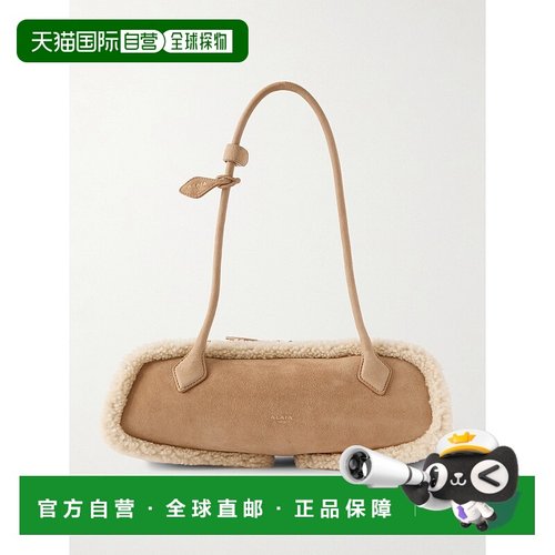 1h可退 香港直邮alaia 女士 Le Teckel 中号毛羊皮肩包 AA1S06033