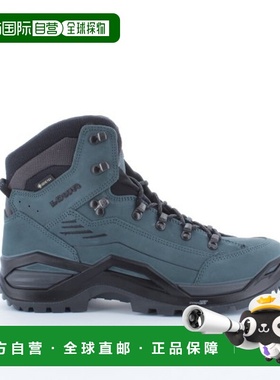 自营欧洲直邮LOWA RENEGADE男士烟绿色/灰色牛巴革中帮徒步鞋