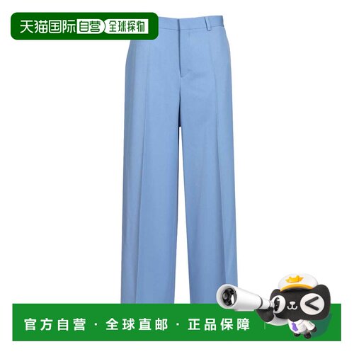 1h可退 香港直邮CELINE 女士休闲裤 RP0DE092D07KC CO 蓝色 斜纹