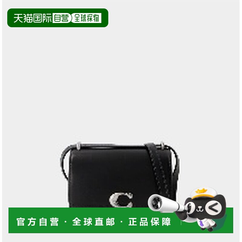 1h可退 香港直邮COACH 女士单肩包 CD724LHBLK SS2024 黑色 徽标图片