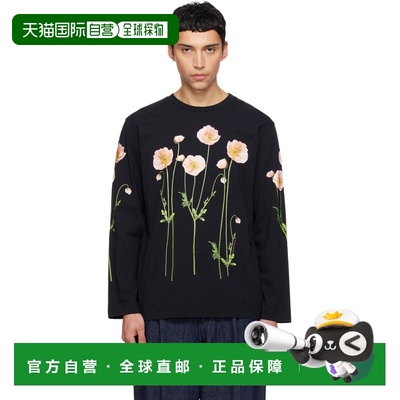 1h可退 香港直邮Simone Rocha 蒙娜 罗莎 男士 黑色 Poppy Field