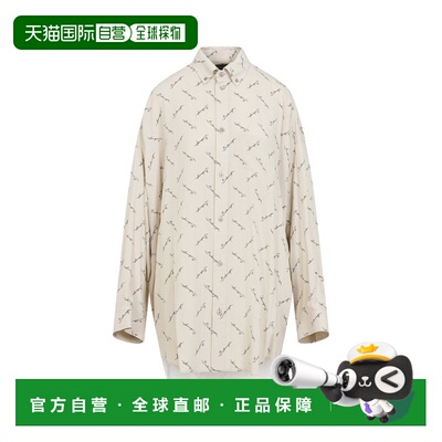 1h可退 香港直邮Balenciaga 巴黎世家 女士 长袖衬衫 773300TRLB1